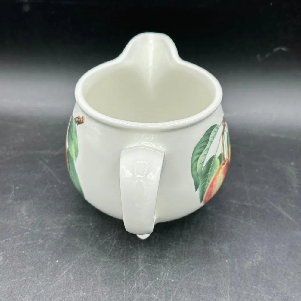 Vintage Portmeirion Pomona Gravy Boat Creamer Pitcher Princess Orange Pear Large - Picture 2 of 9
